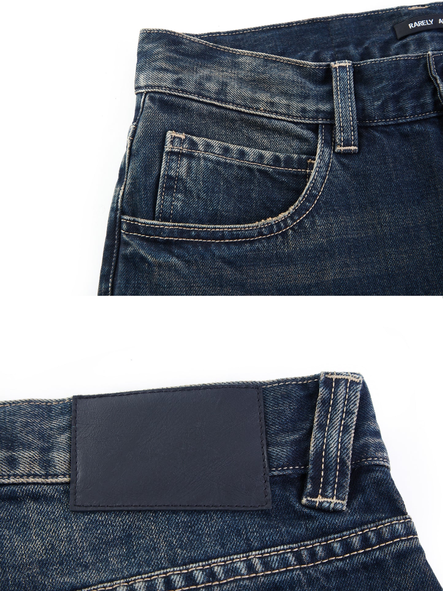 FIG High-Low Hem Flared Jeans