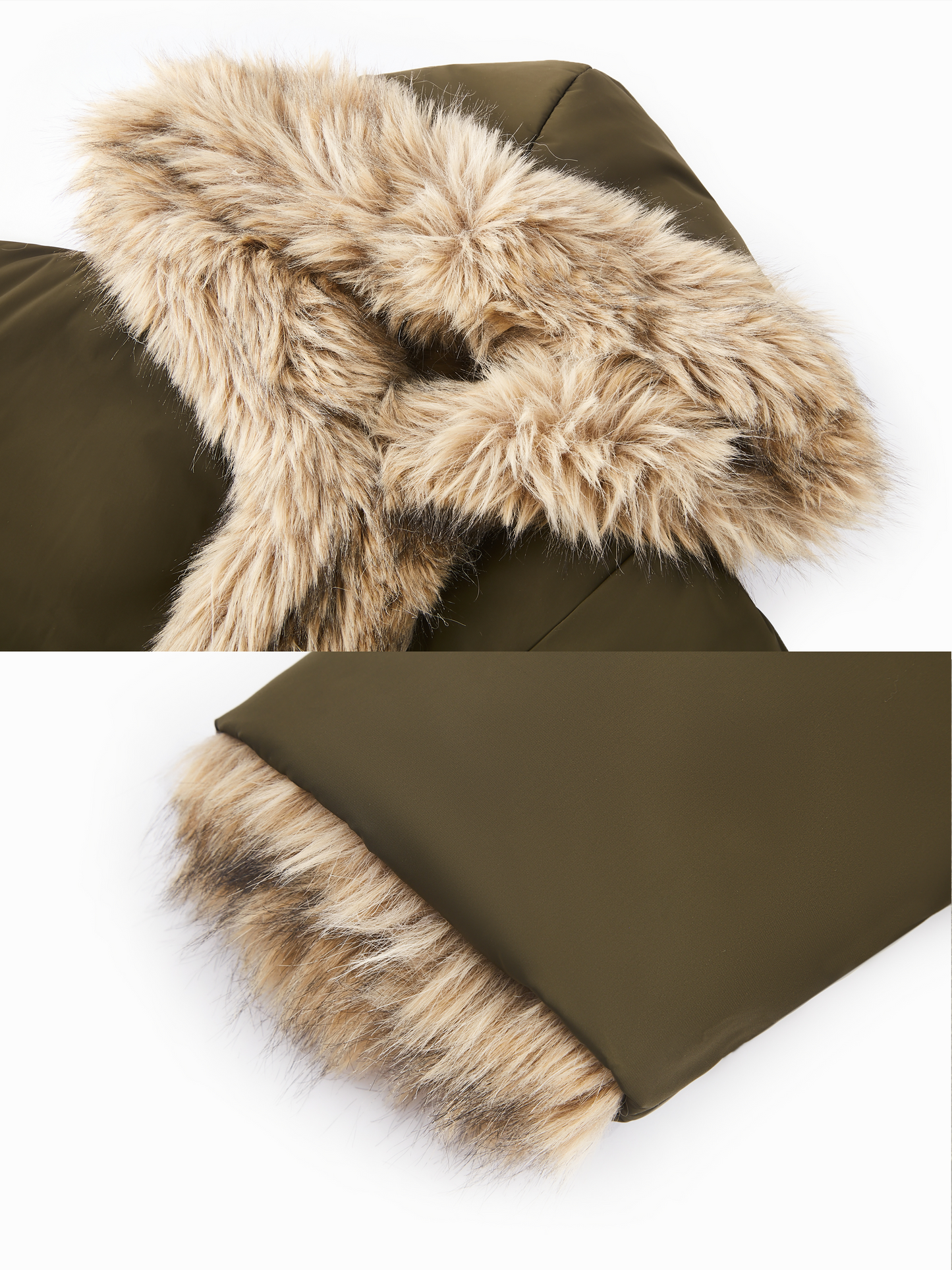 The Two-way Cropped Faux-Fur Jacket