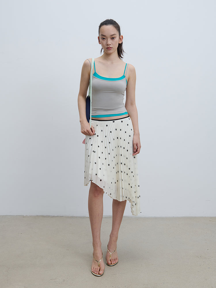 Colorblock Layered 2 Piece Sling Top