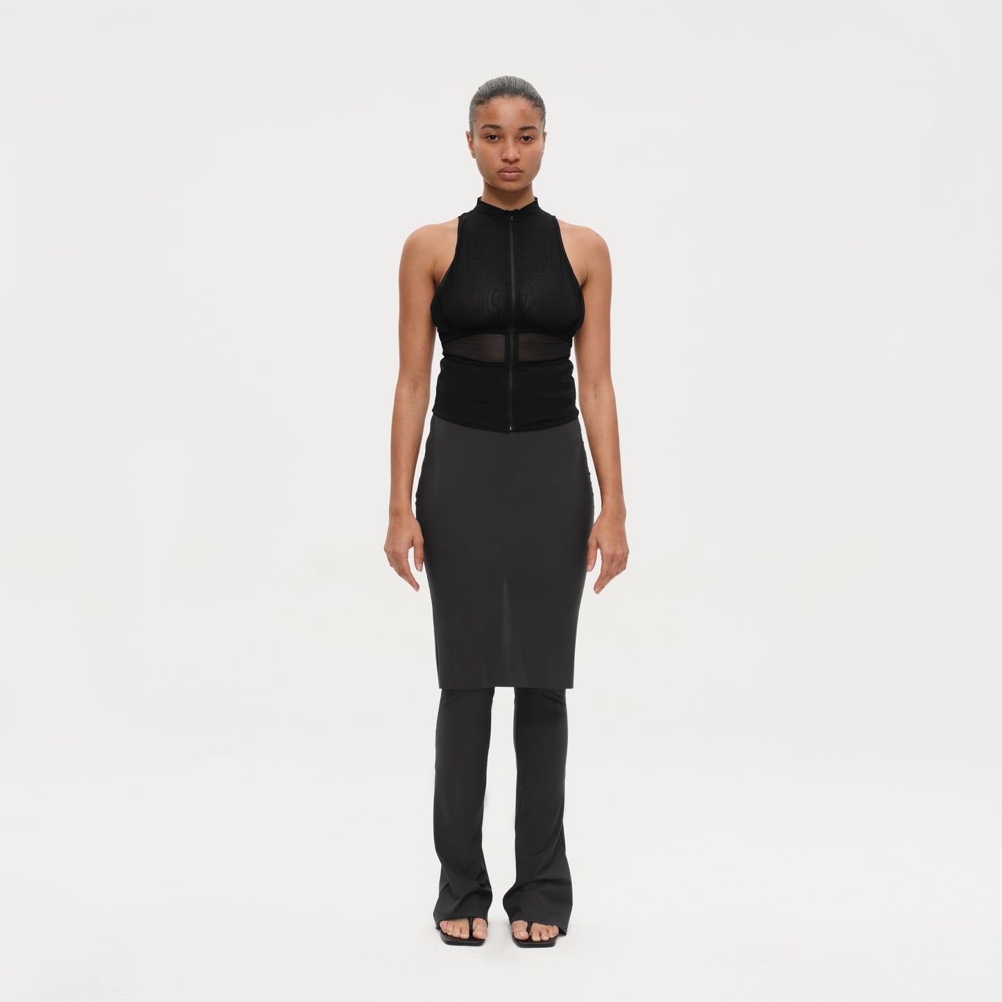 The Flared Midi Skirt Pants
