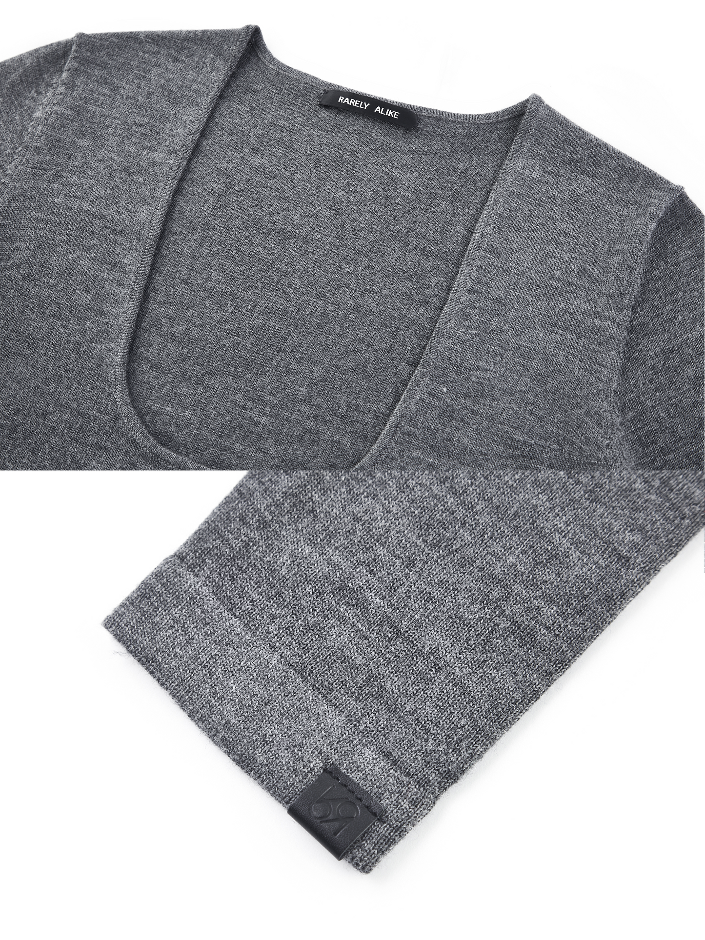 The "Smile" U-Neck Wool Knit Top