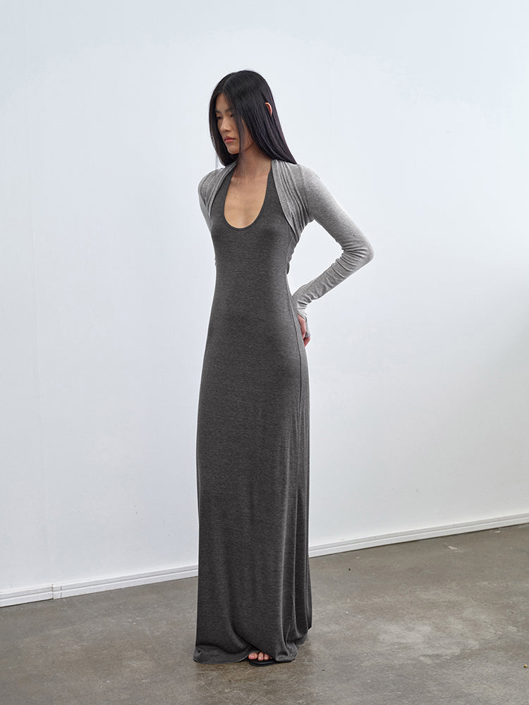"Take A Walk" Halterneck Knit Dress