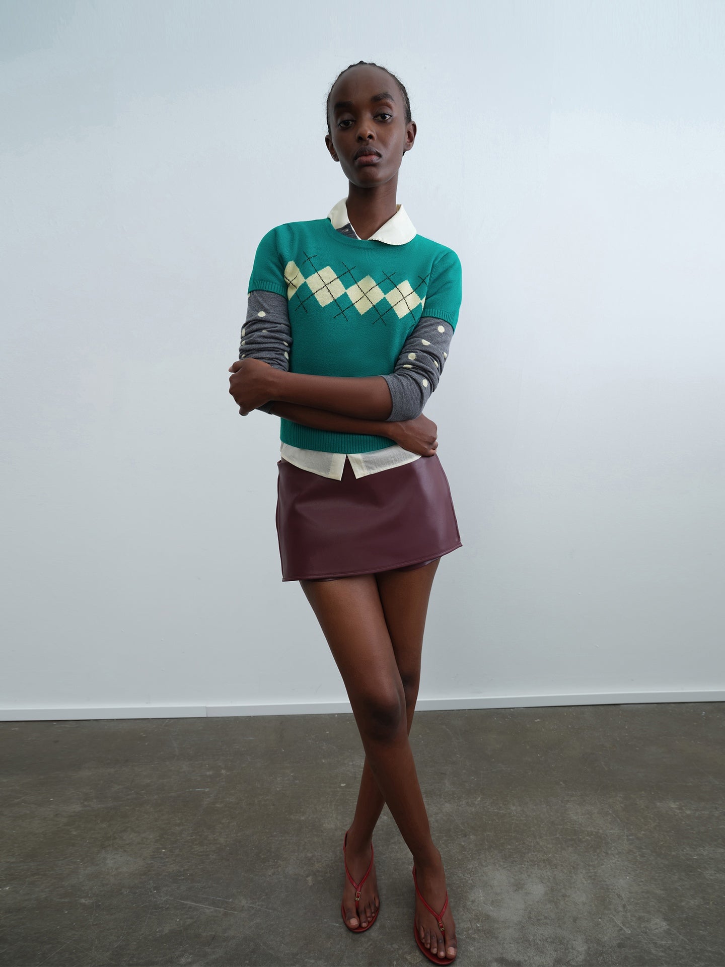 Two-Way Side-Zip Mini Skort