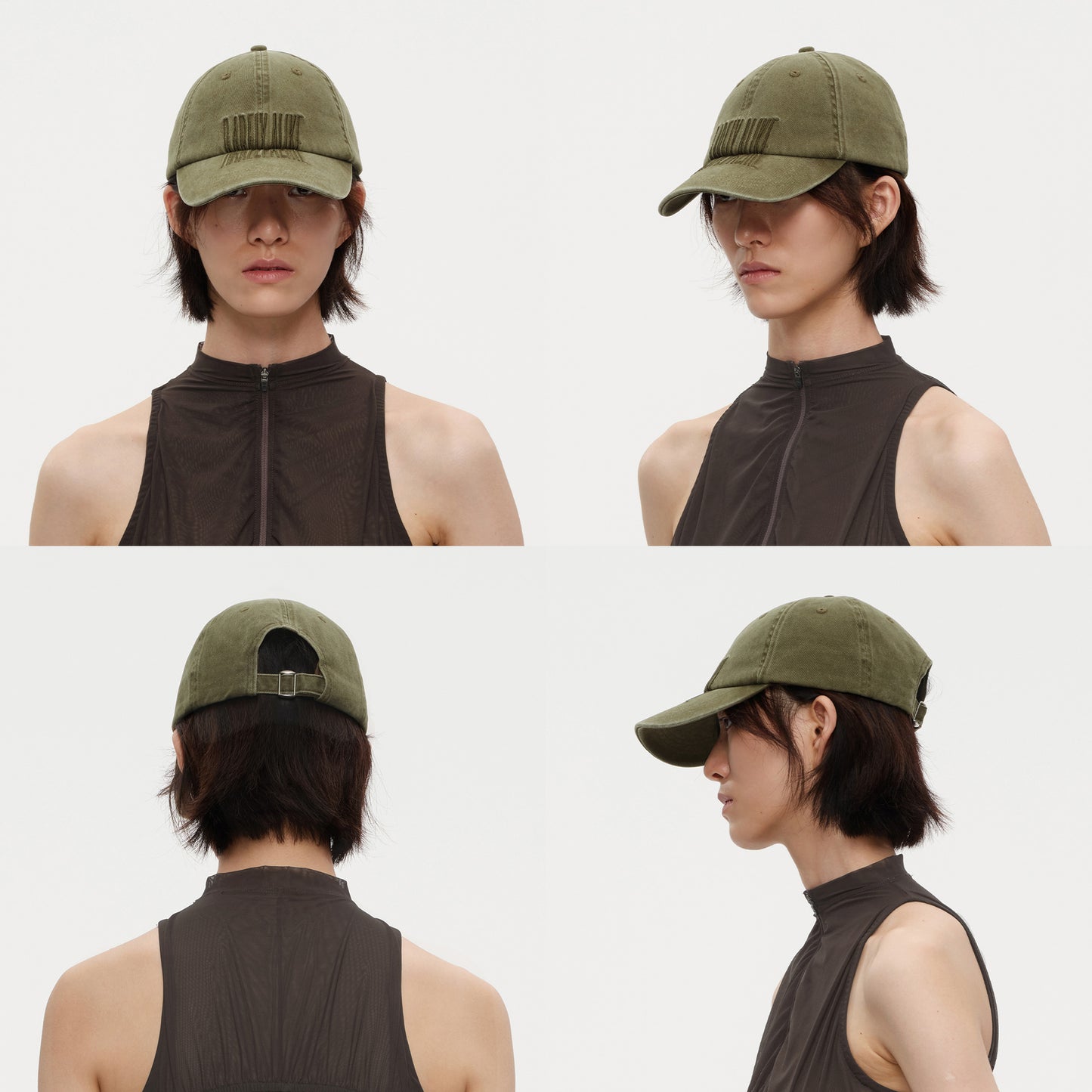 The Distressed Logo Embroidered Cap