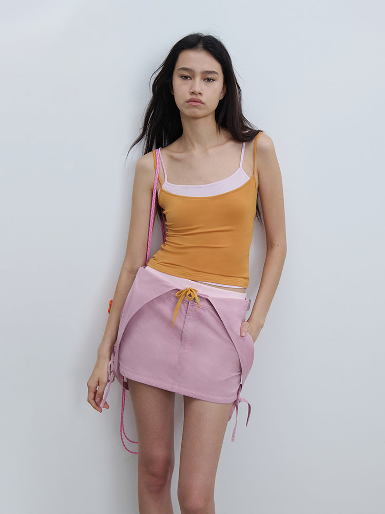 Colorblock Layered 2 Piece Sling Top