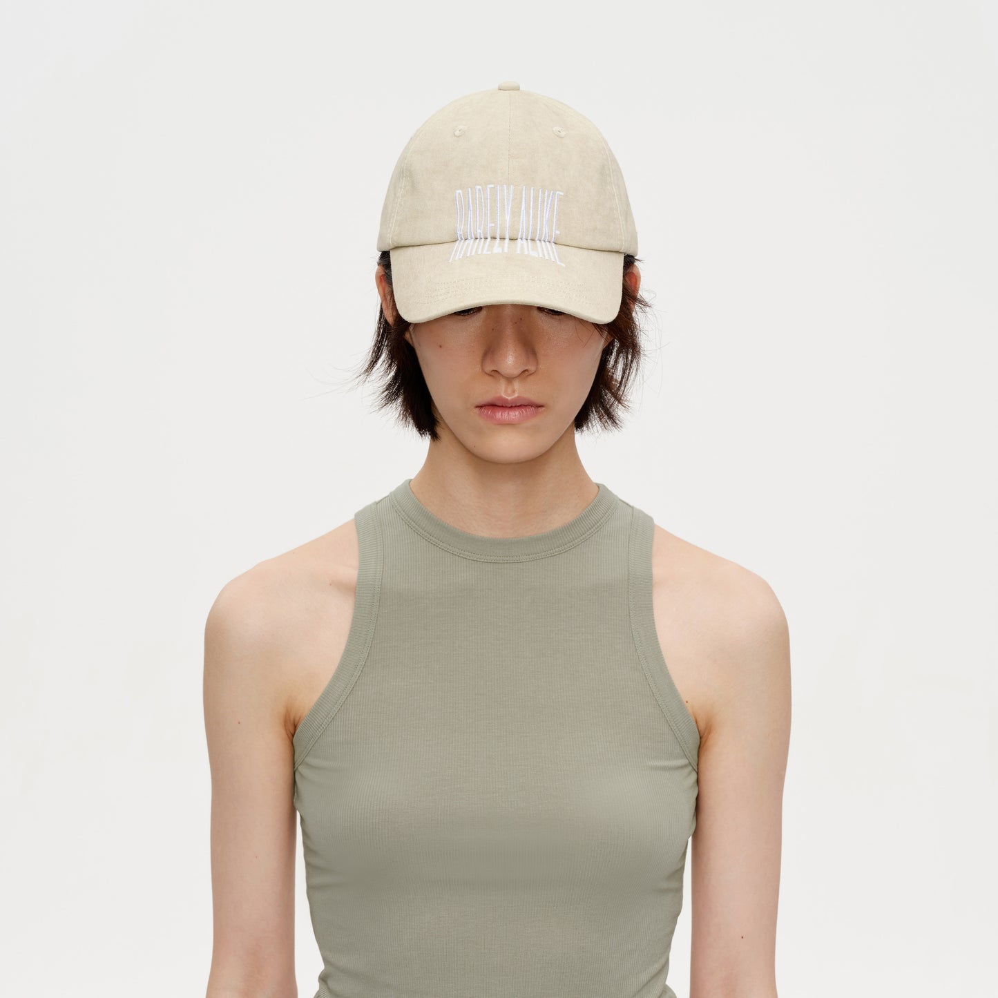 The Distressed Logo Embroidered Cap