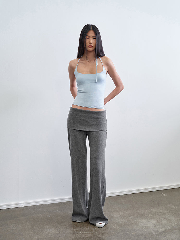 Slim Fit Open-Back Tank Top