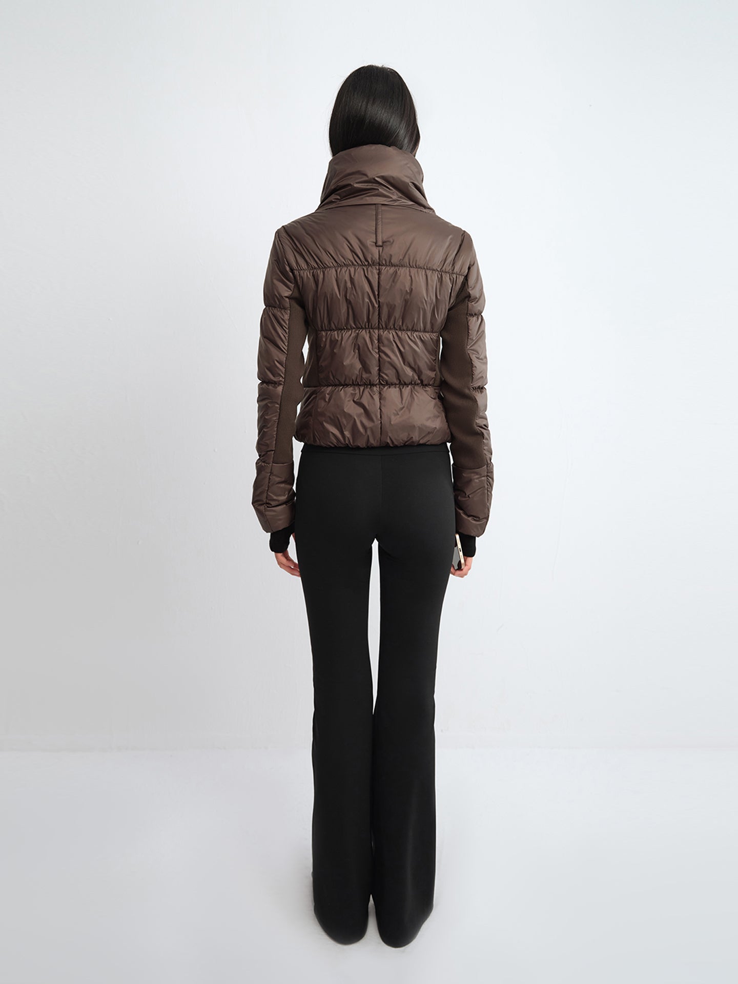 "Bubble" Asymmetric Quilted Puffer Jacket