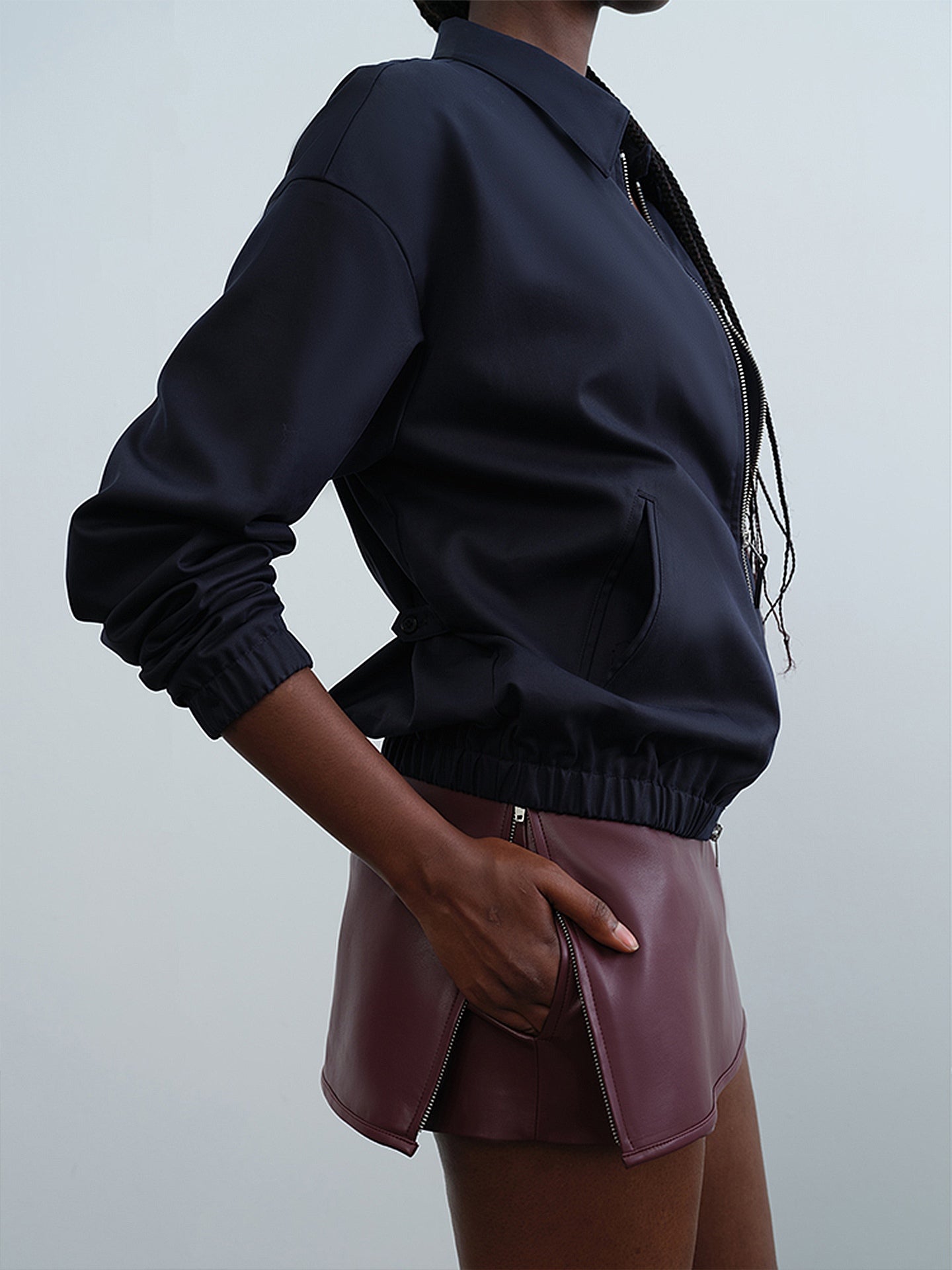 Two-Way Side-Zip Mini Skort