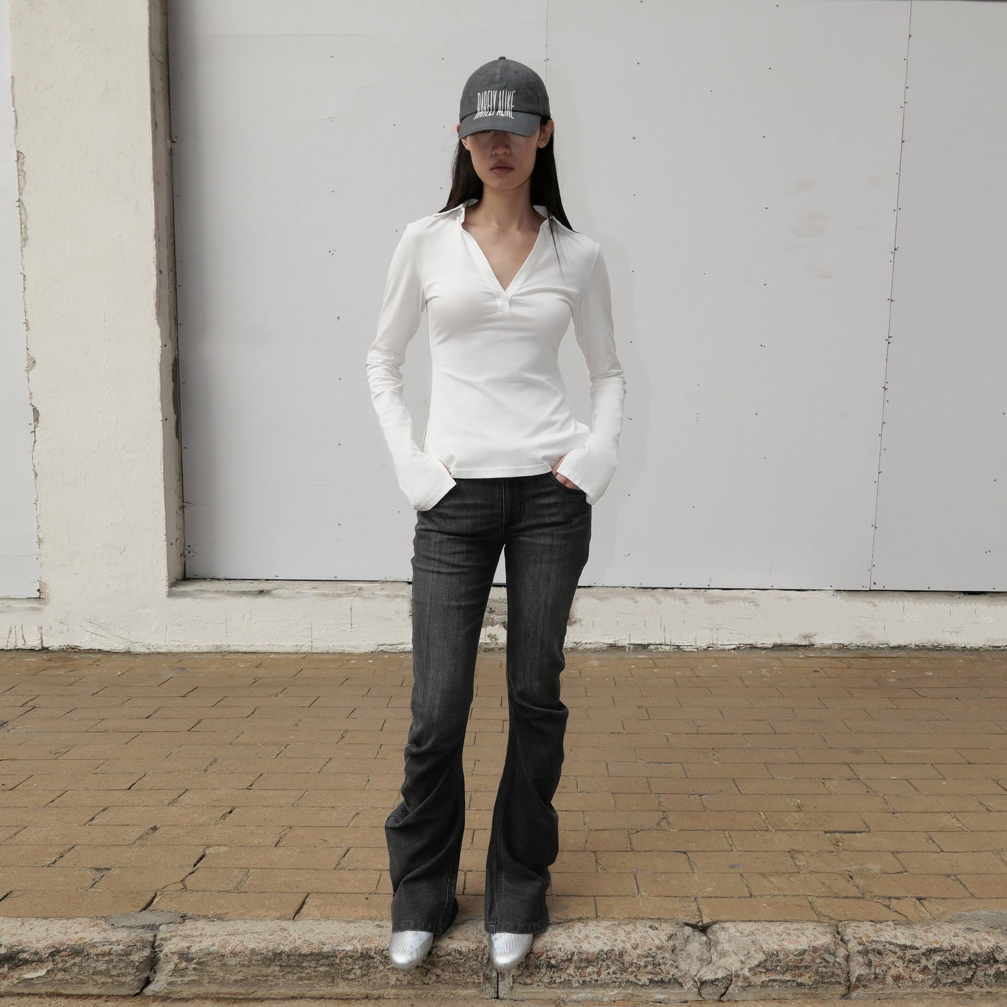 The Distressed Logo Embroidered Cap