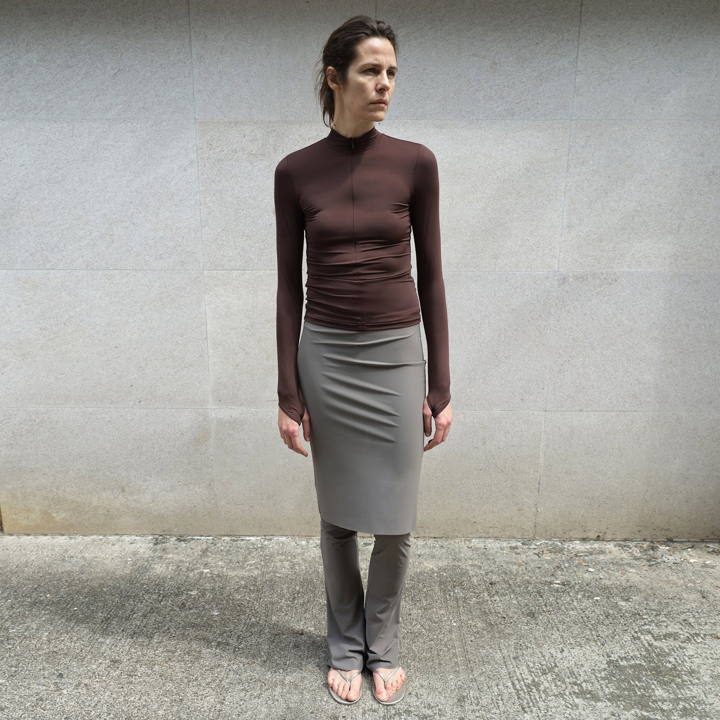 The Flared Midi Skirt Pants