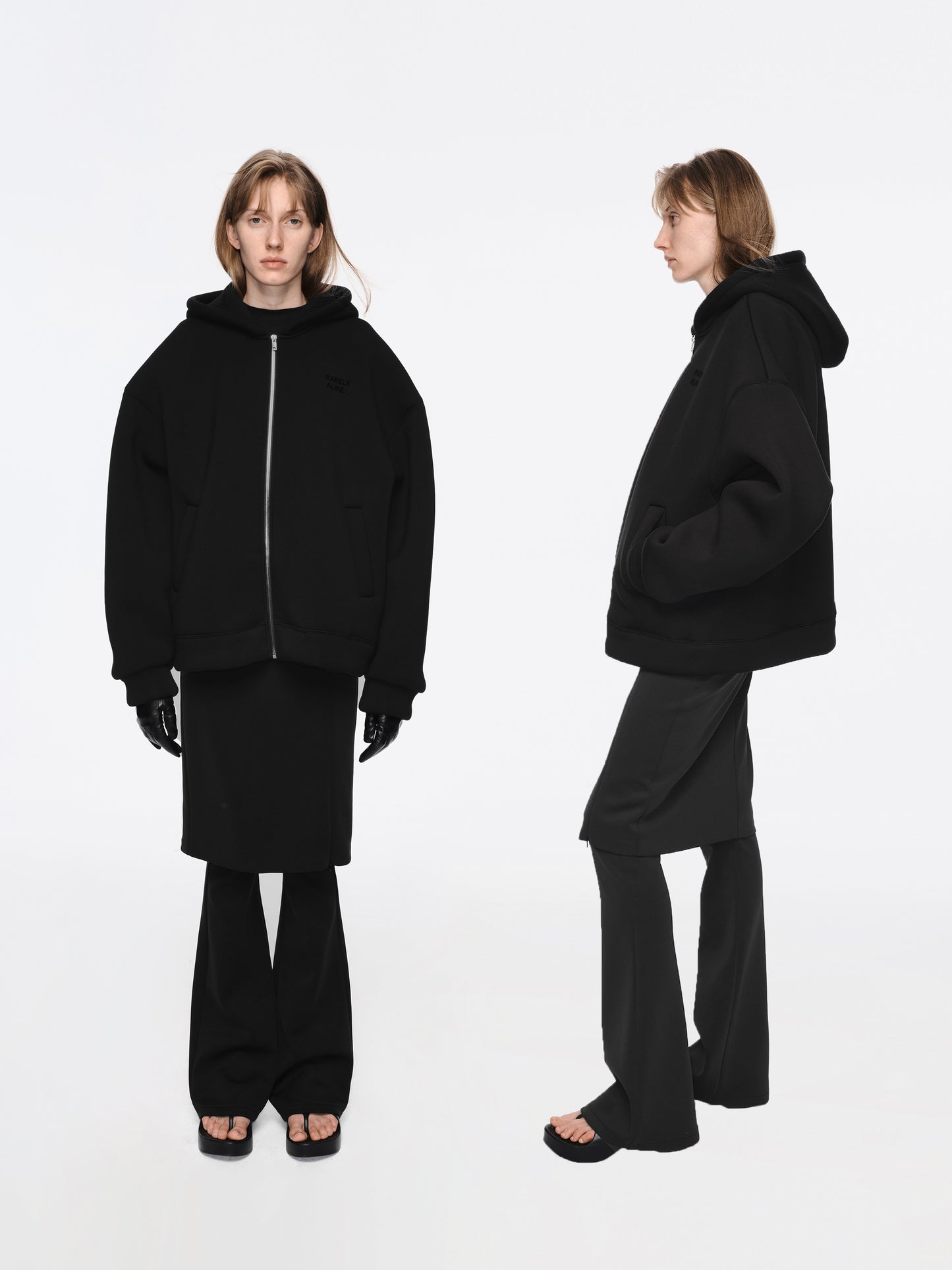 The Layered Midi Skirt Pants