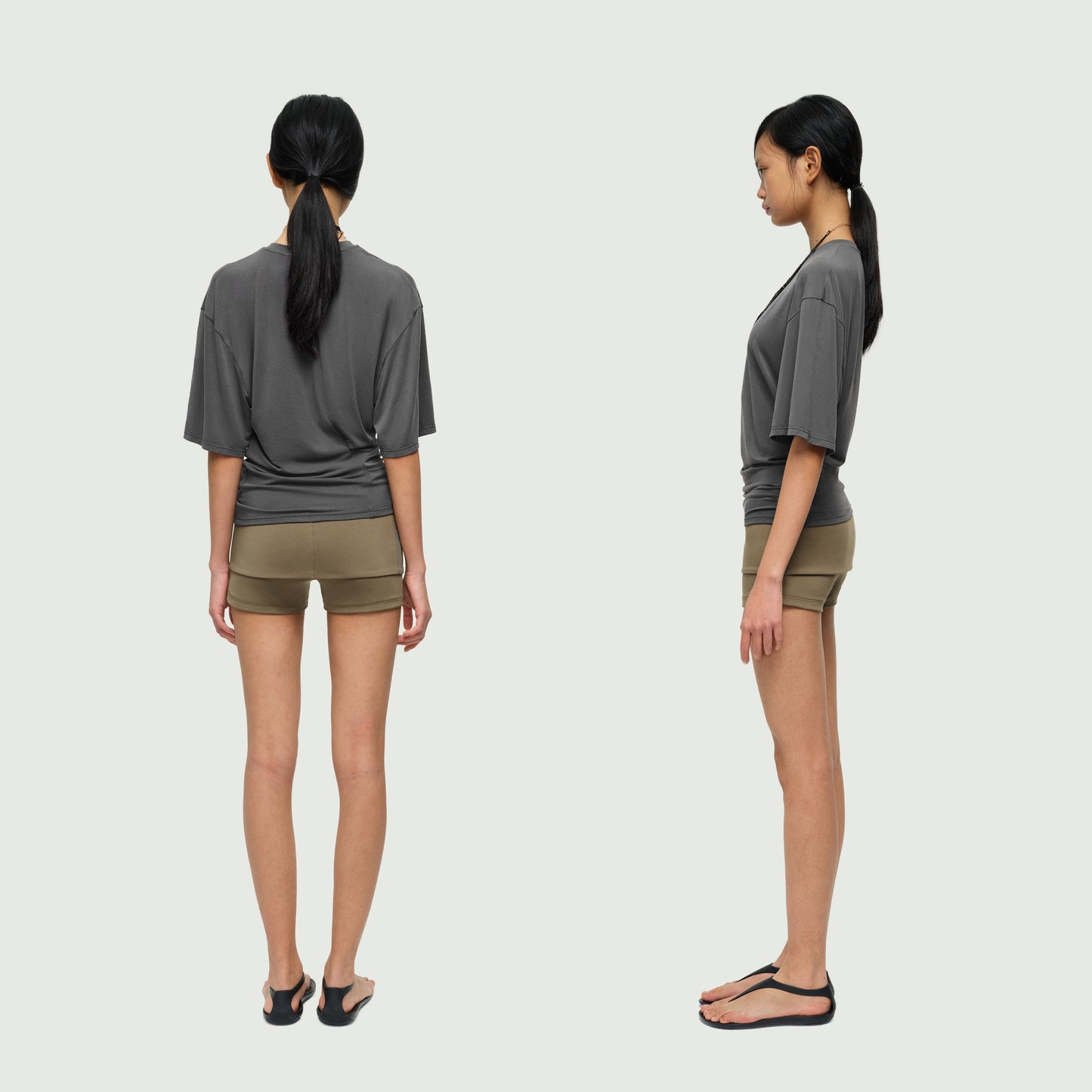 The Asymmetrical Pleated T-Shirt