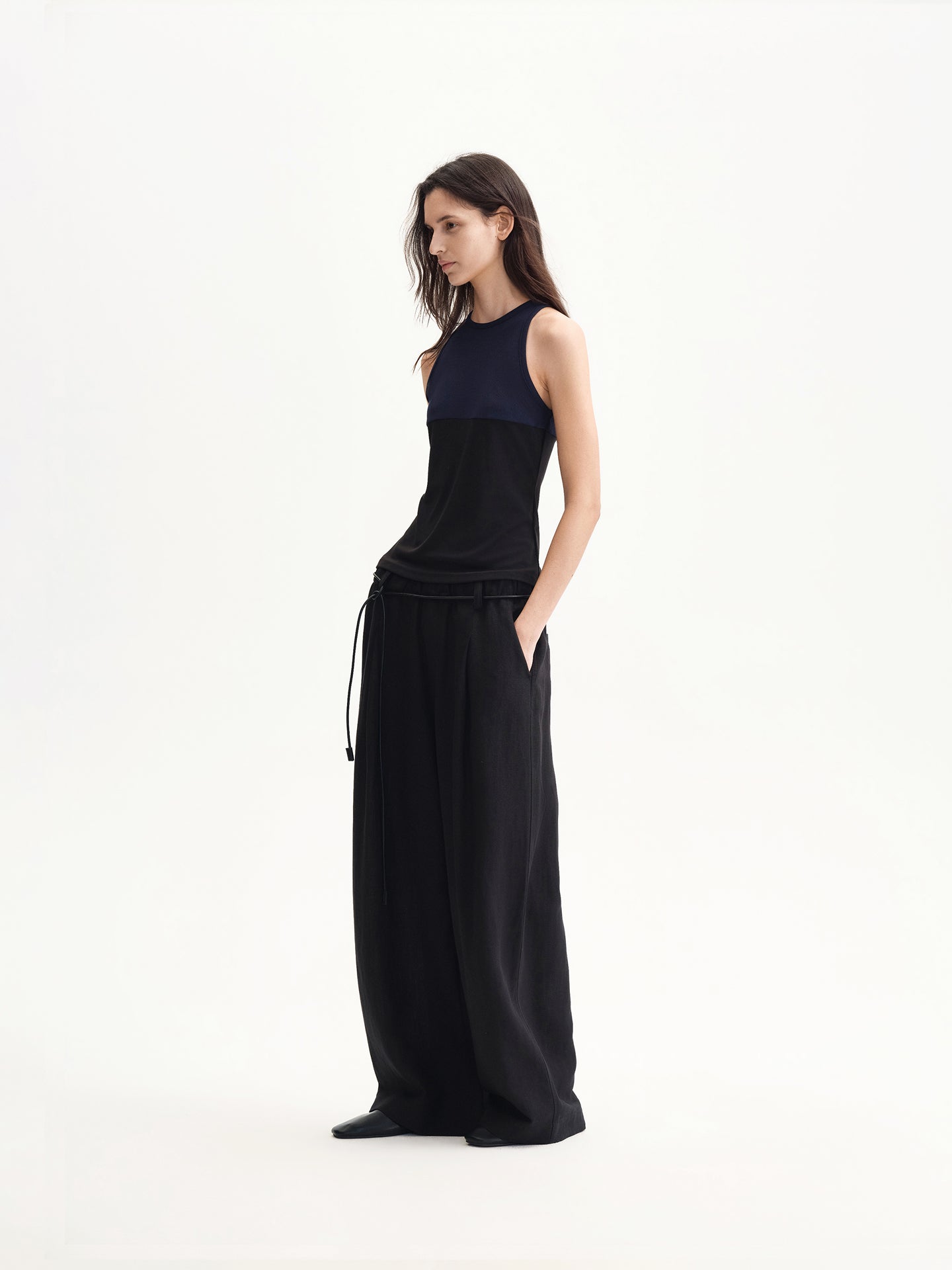 Modal Contrast Layered Tank Top