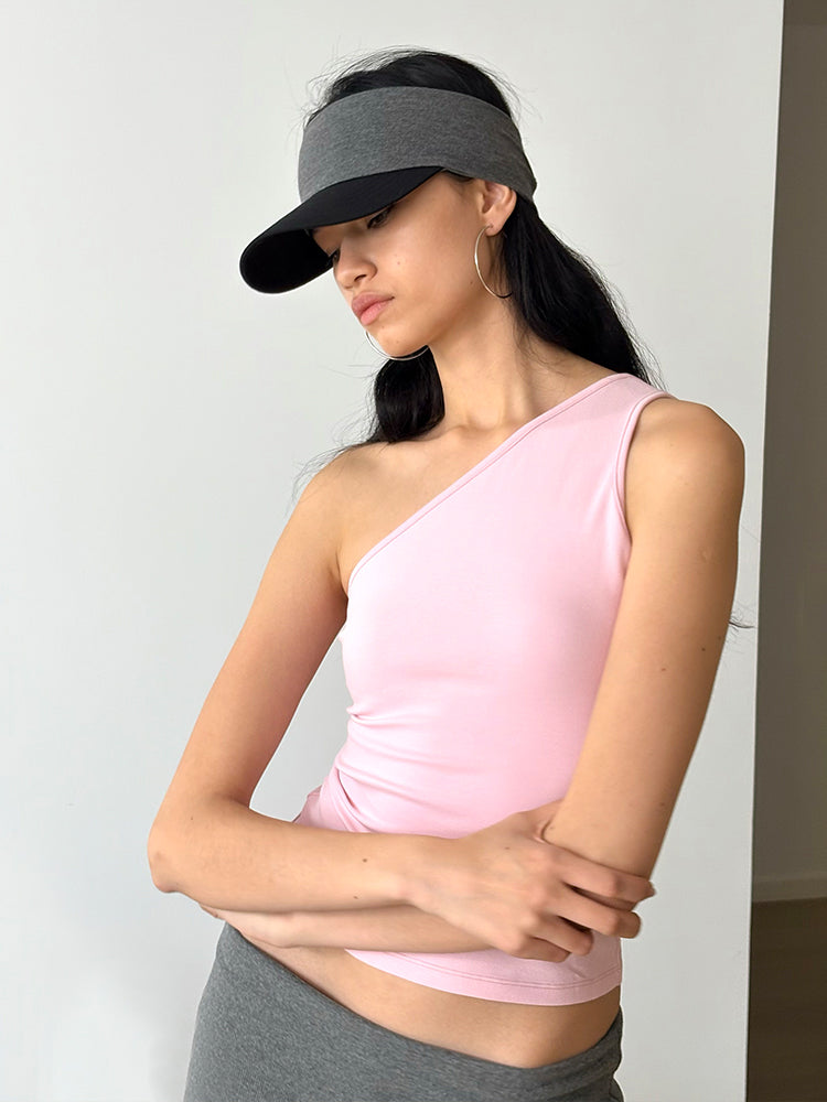 "Hourglass" Asymmetrical Fitted Top