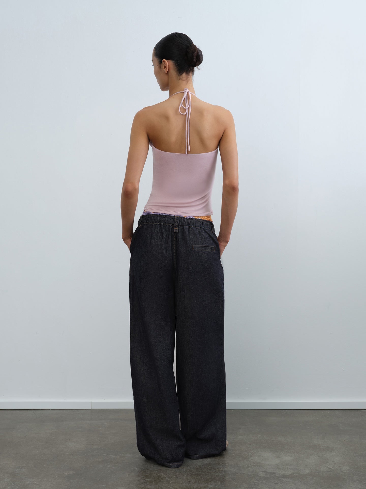 Cargo Drawstring Wide-Leg Pants