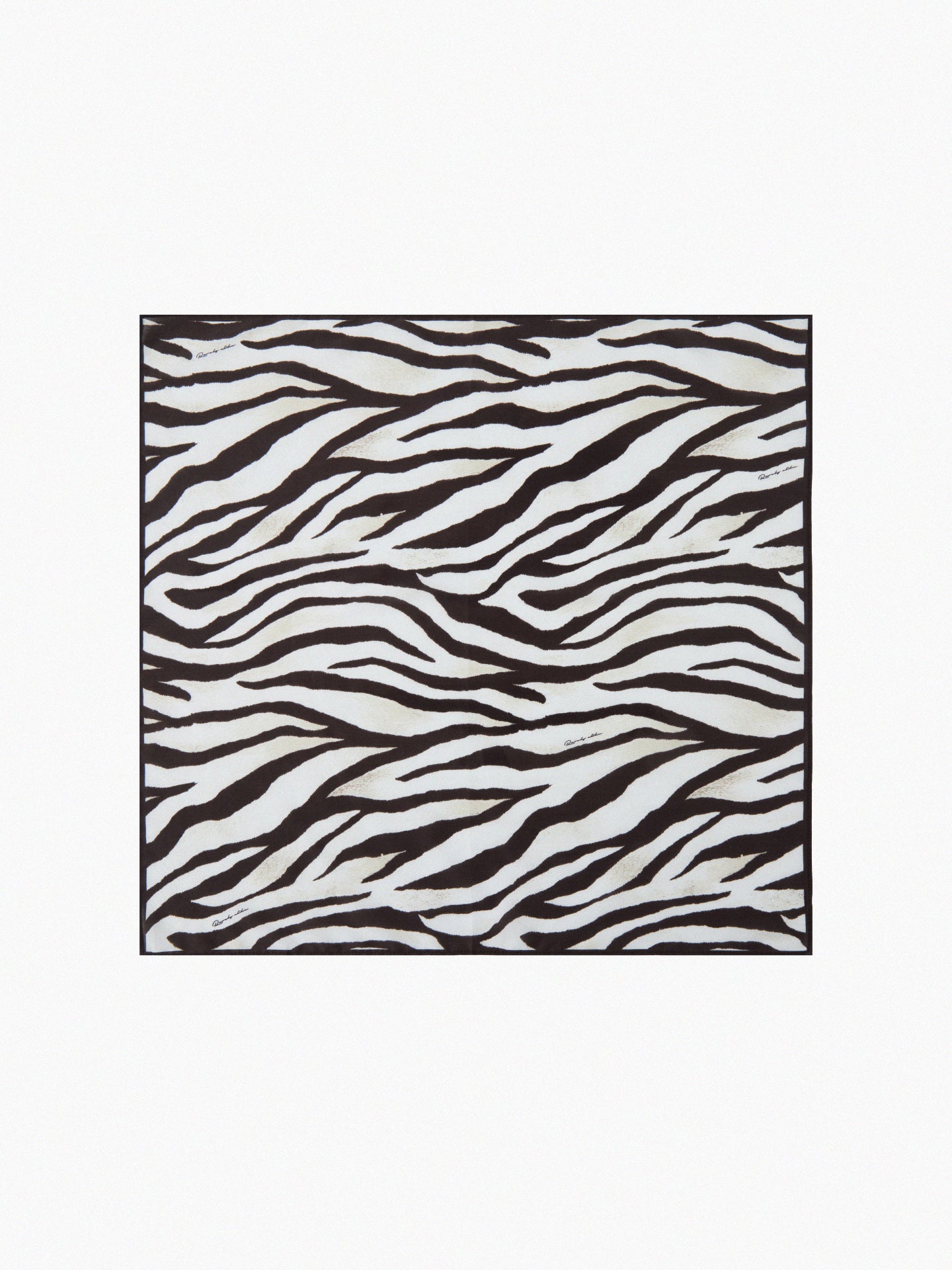 Zebra Print Silk Scarf