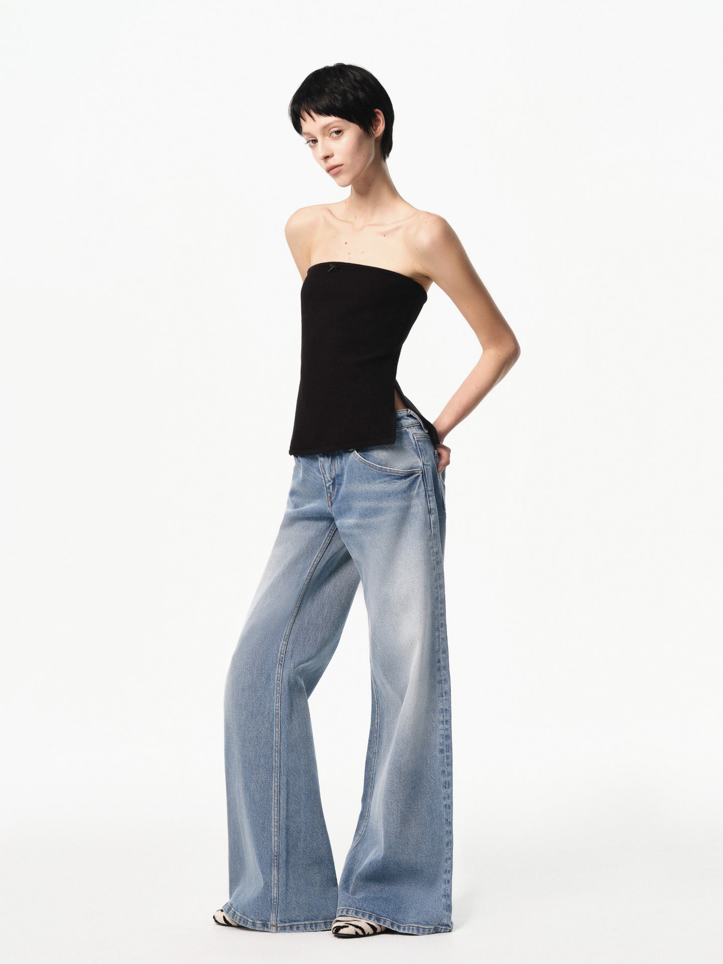 “Classique” Side-slit Bandeau Top