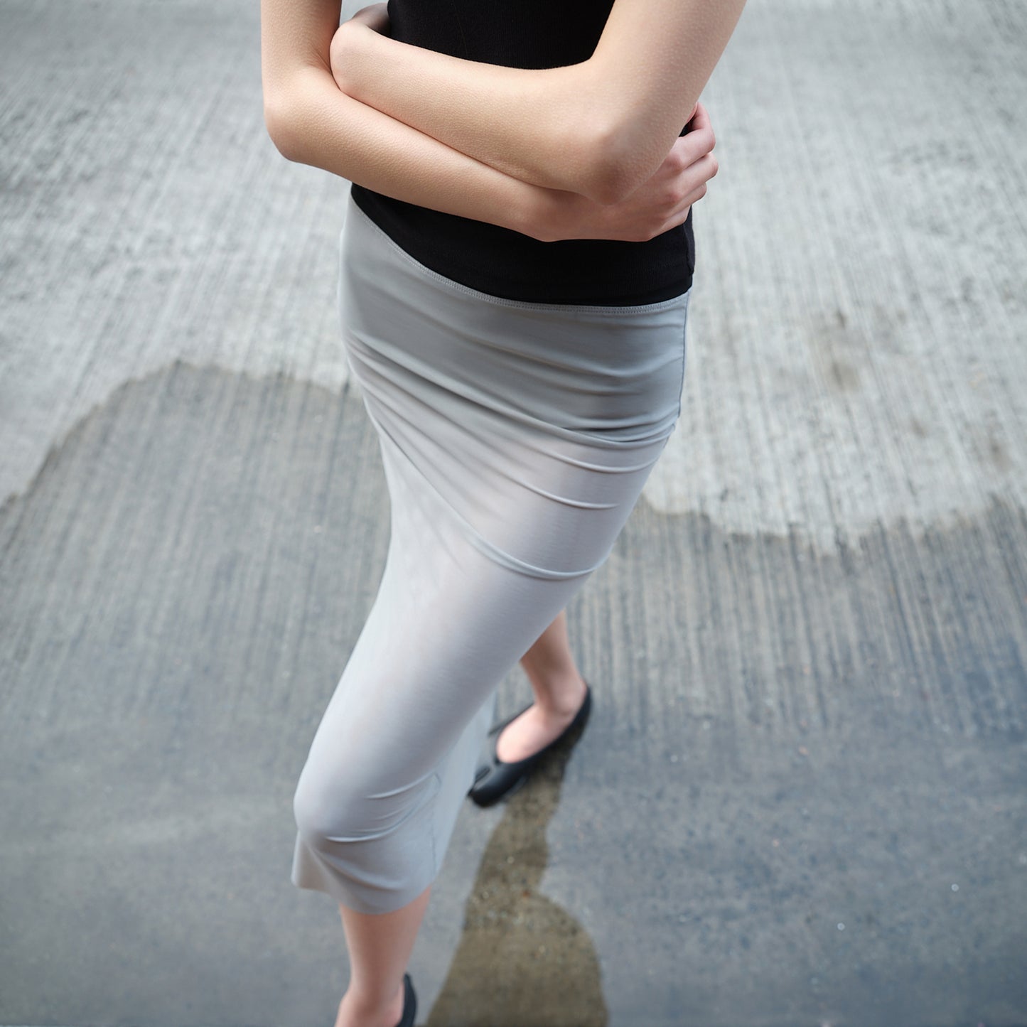 The Mesh Fitted Skirt