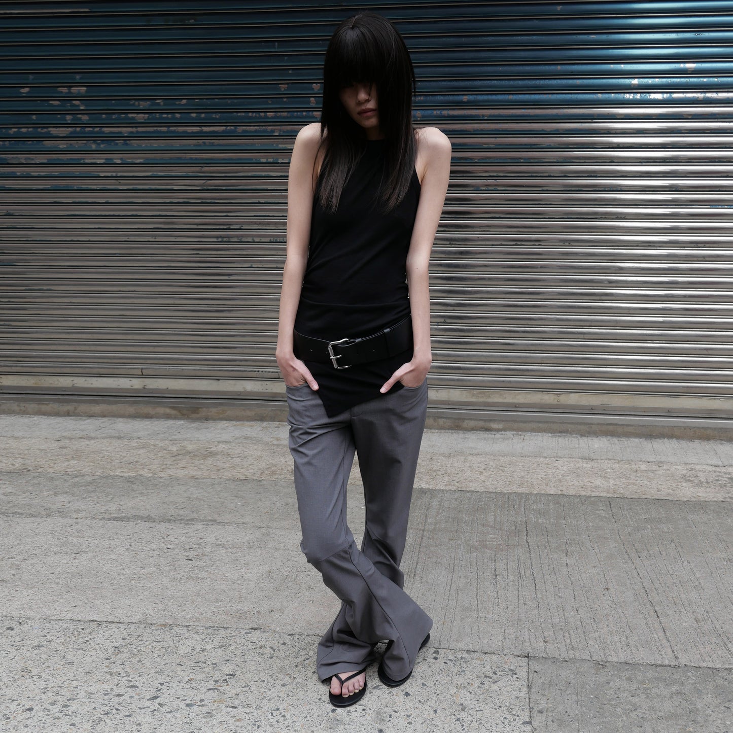 The Drape Cut Flared Trousers