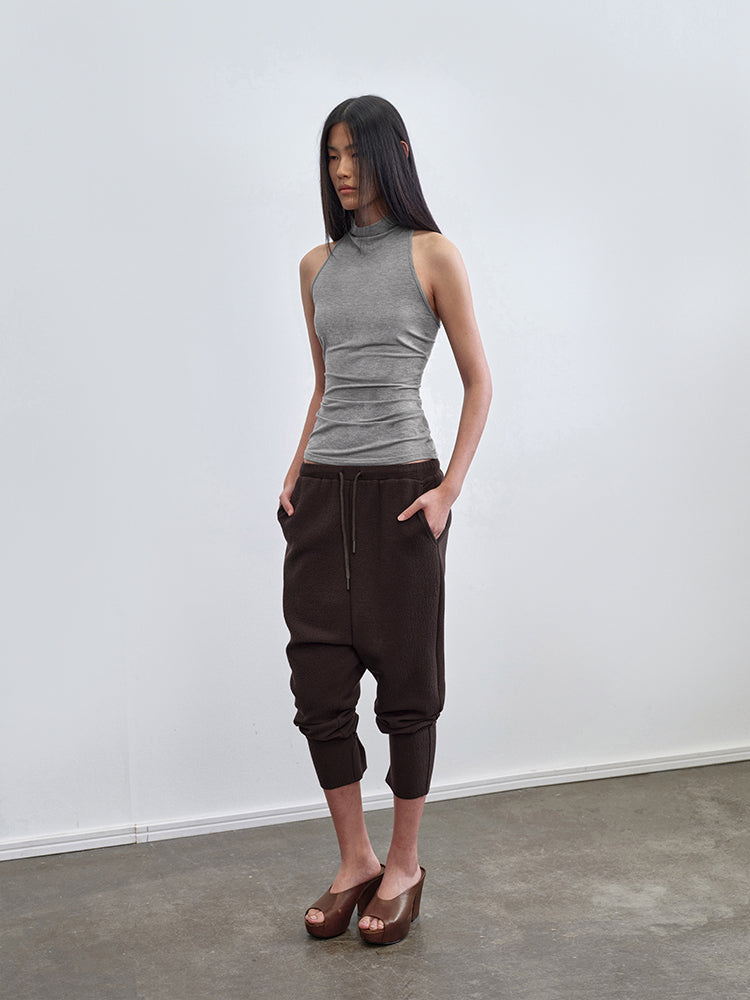 Cropped Two-way Low Crotch Pants