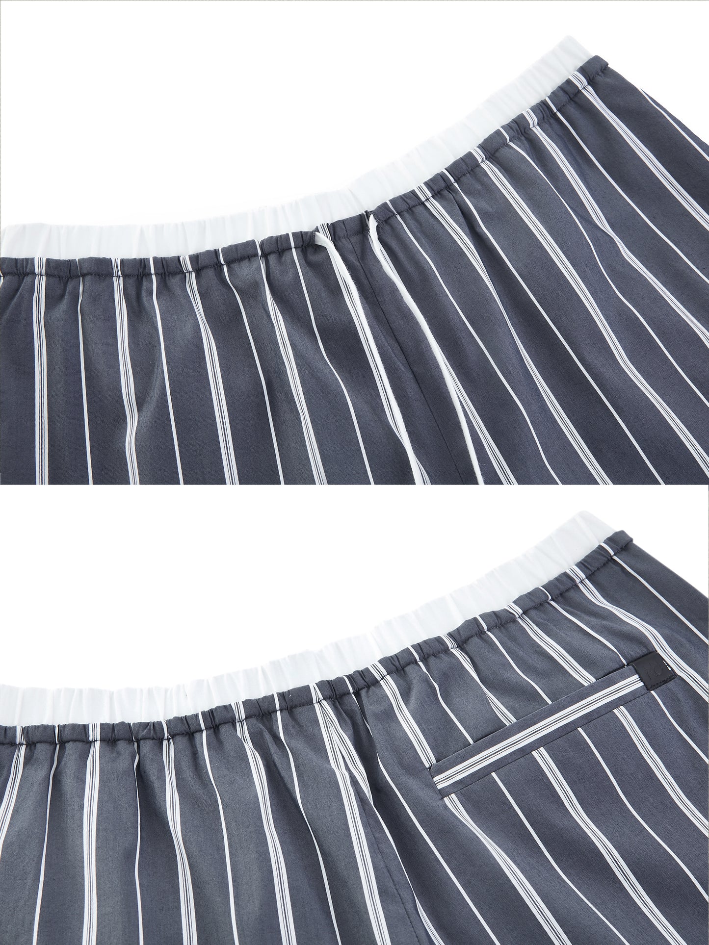Relaxed Stripe Wide-leg Pants