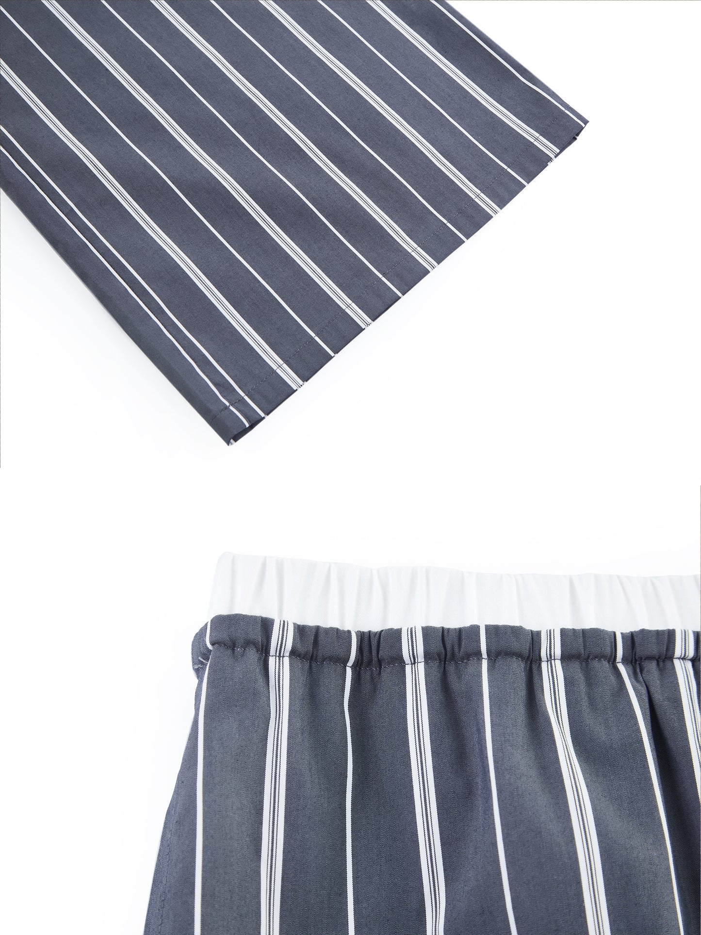 Relaxed Stripe Wide-leg Pants