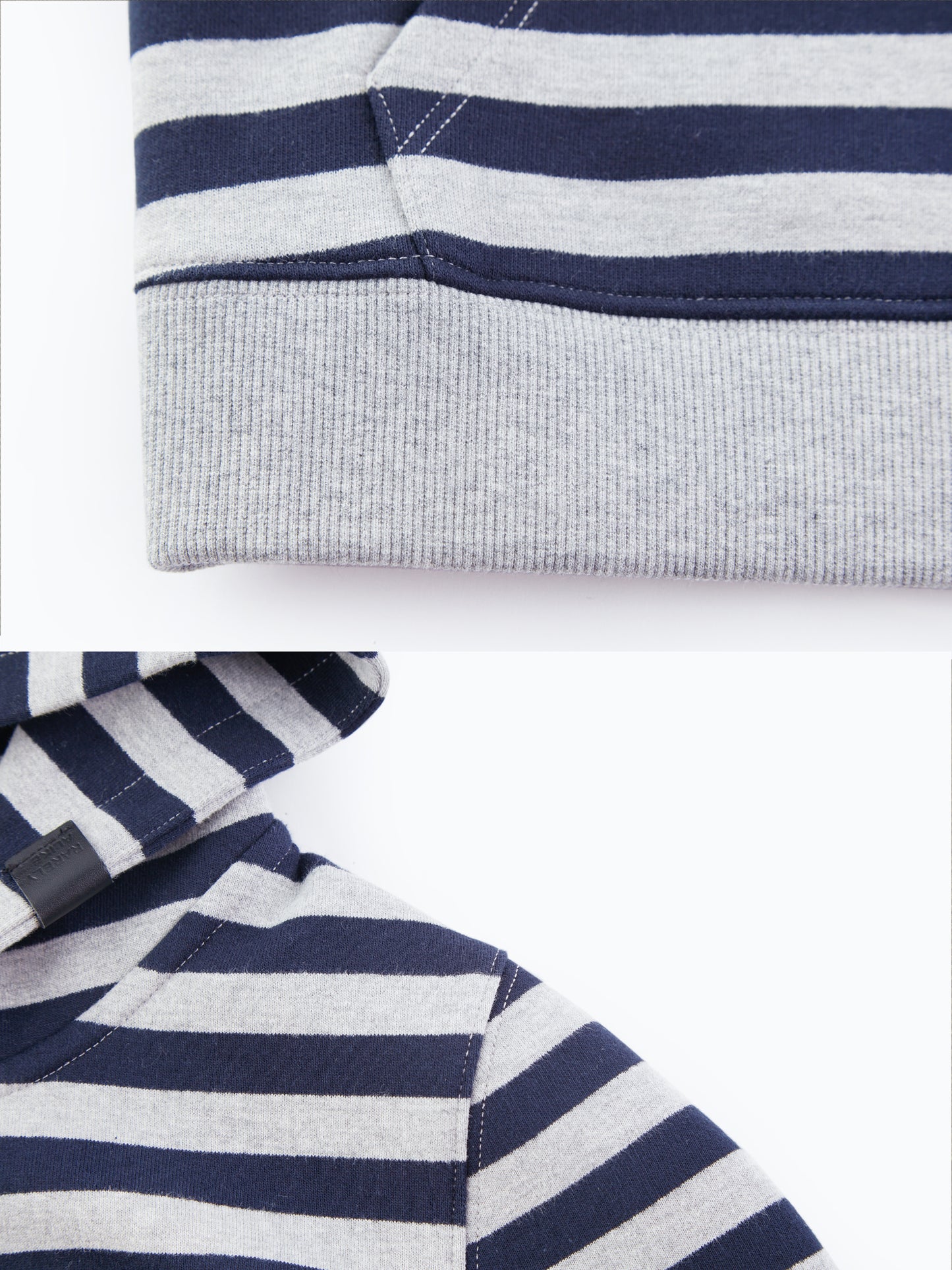 "Take A Walk" Cropped Stripe Hoodie