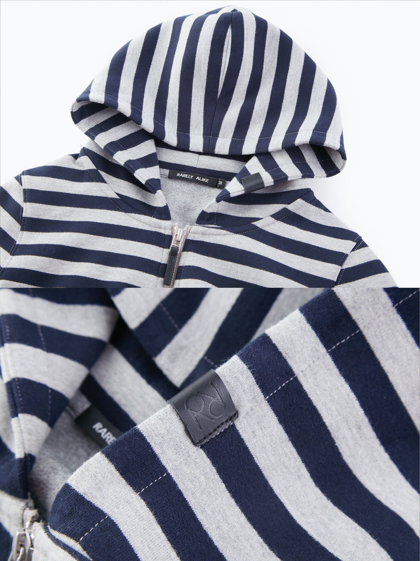 "Take A Walk" Cropped Stripe Hoodie