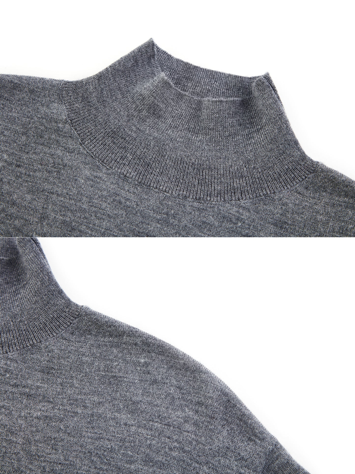 Batwing Turtleneck Wool Top