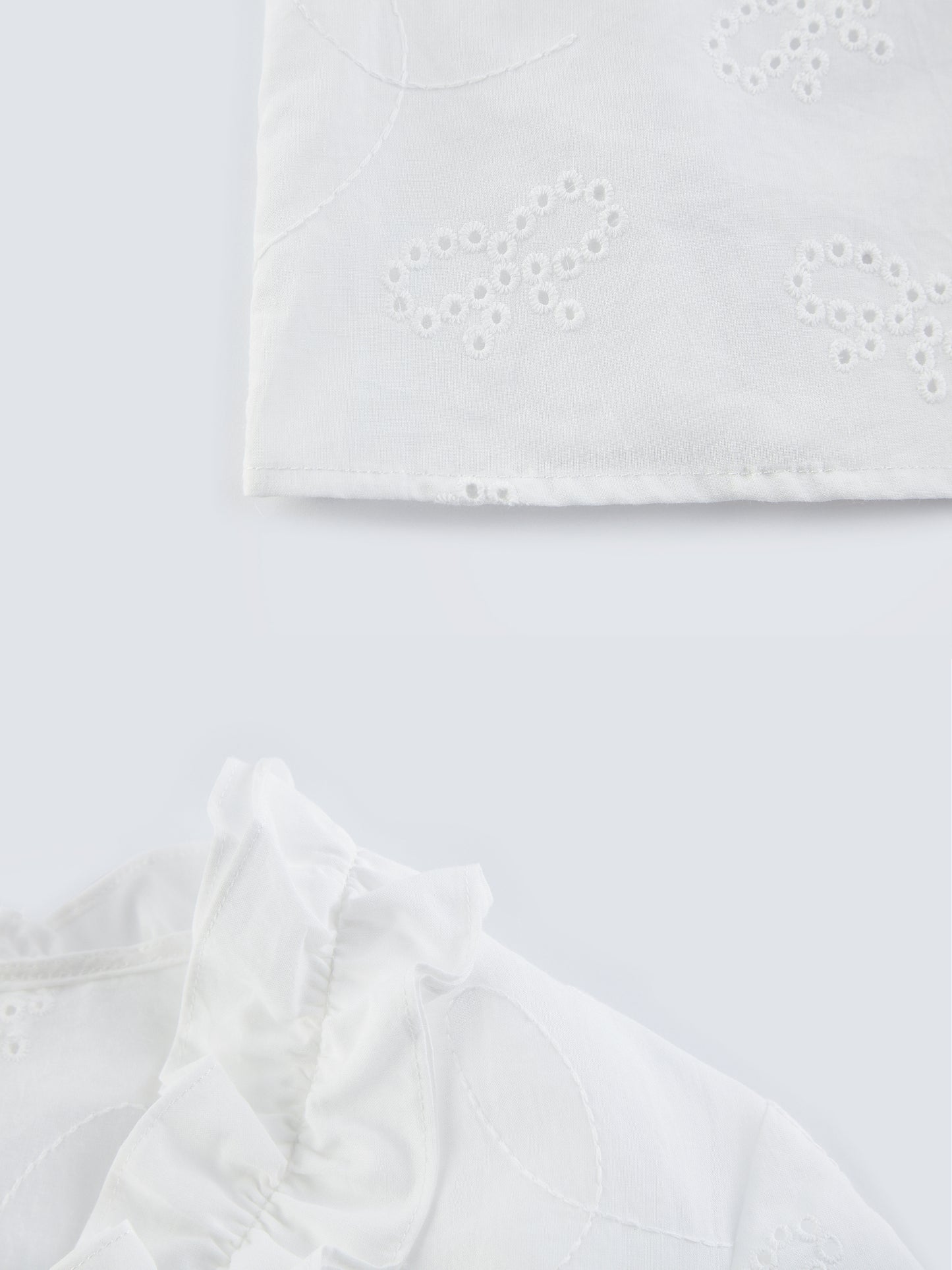 Bow Embroidery Tie-Front Cardigan