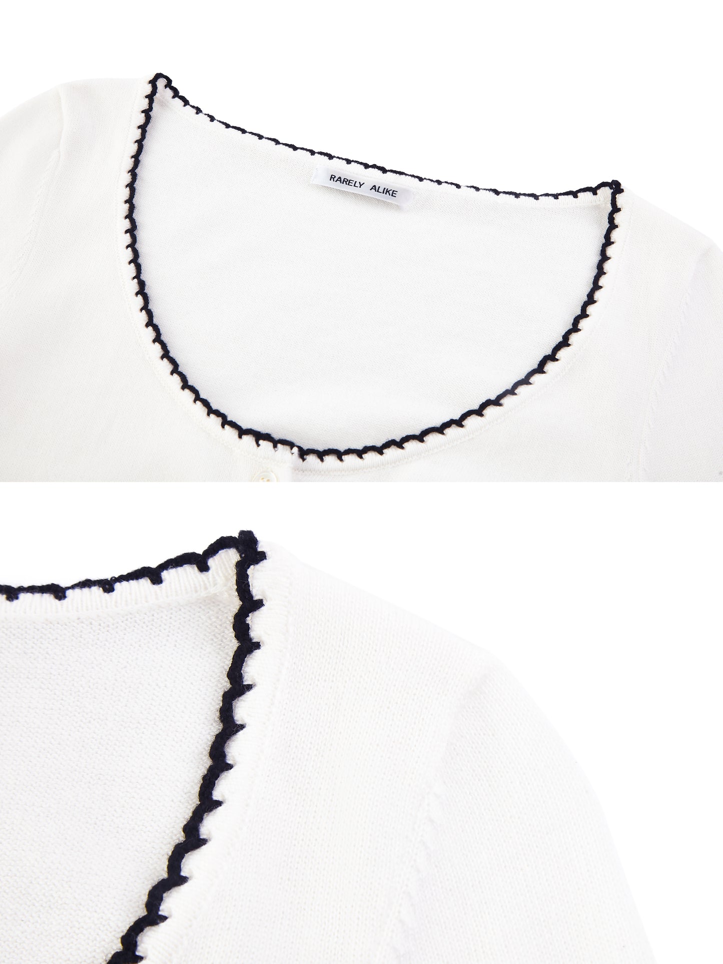 Colorblock Trim Knitted Cardigan
