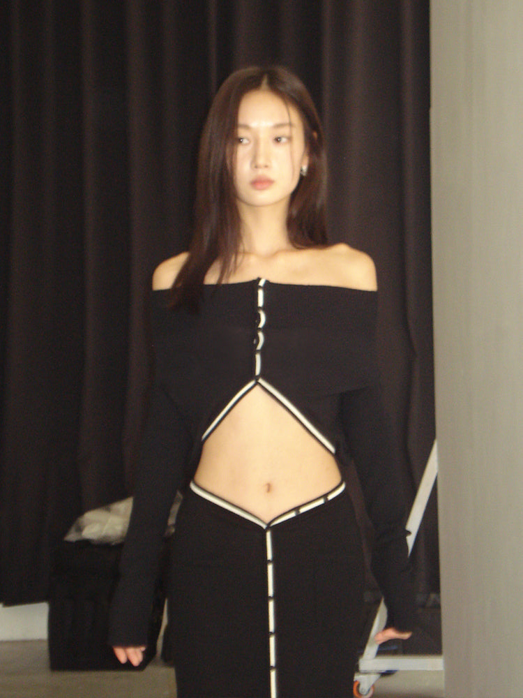 The Curve Knitted Cardigan & Skirt