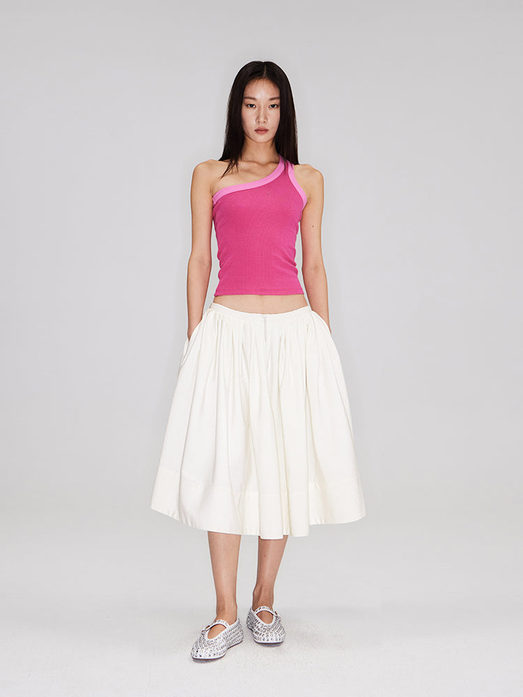 The Movement Pleated Skirt (White)