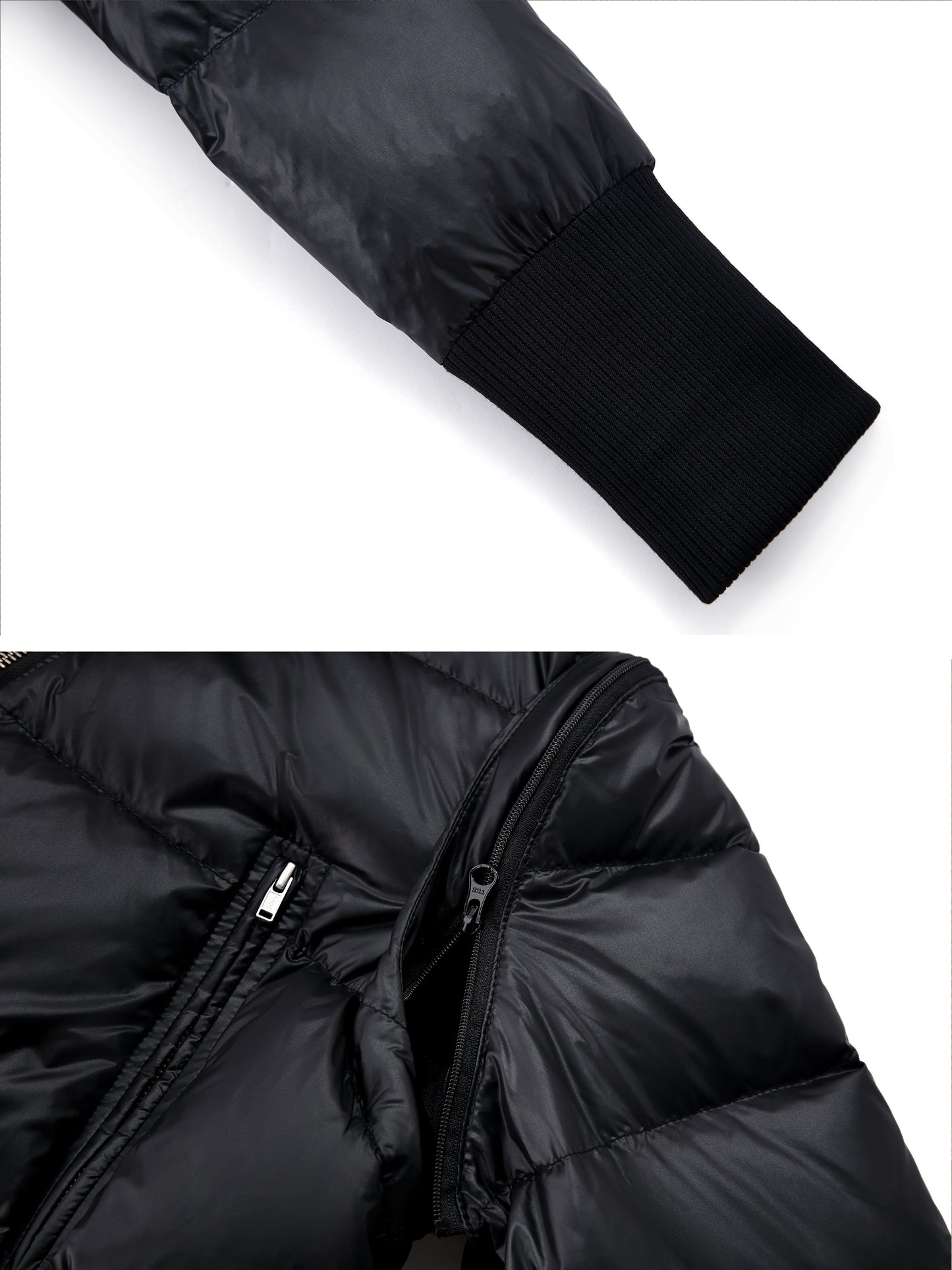 The Detachable Sleeve Fitted Down Jacket