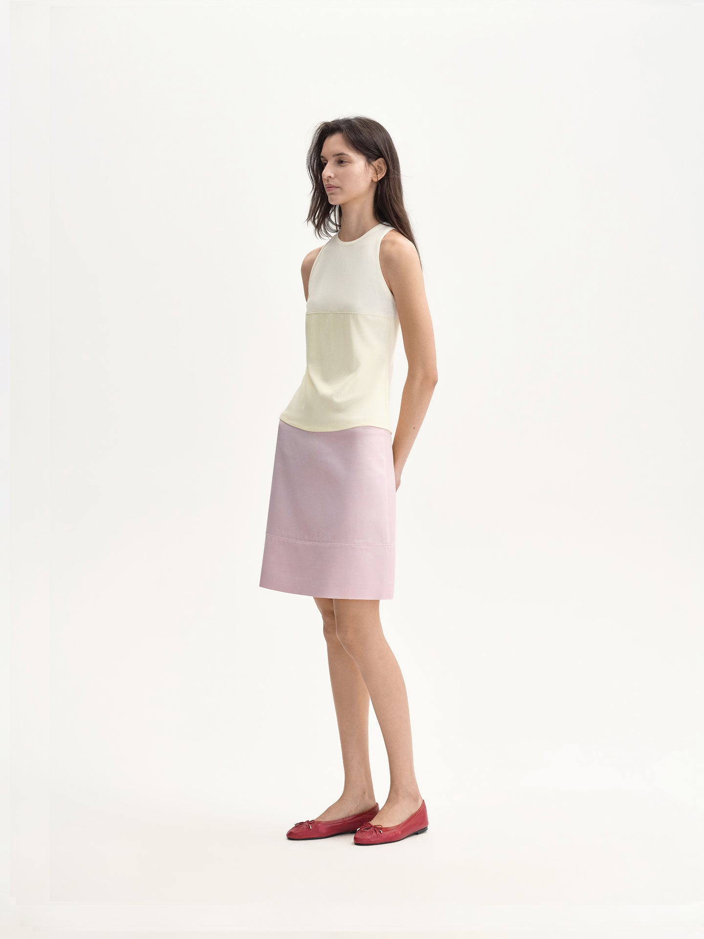 Modal Contrast Layered Tank Top