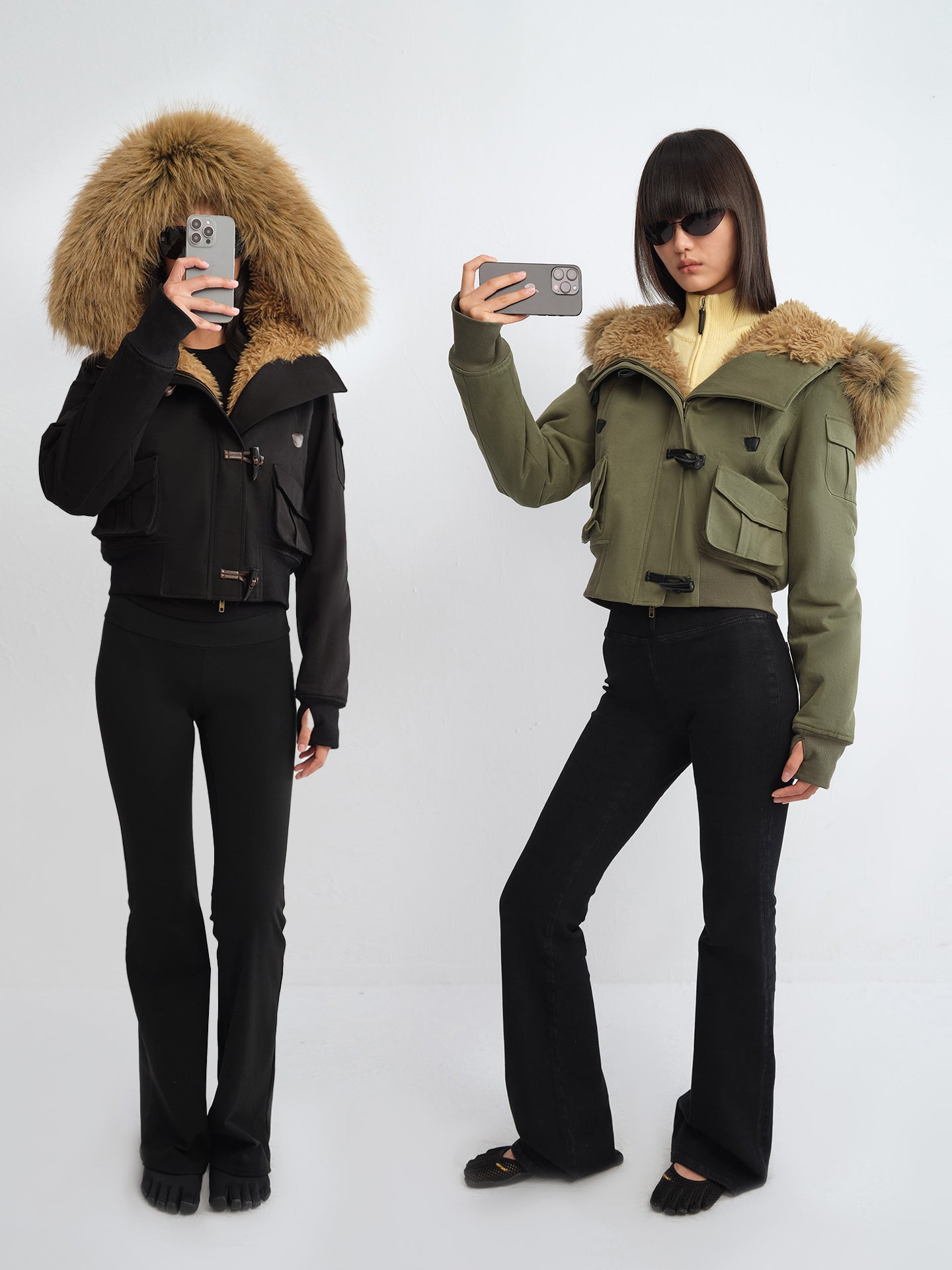 Fur Collar Plush Lining Parka