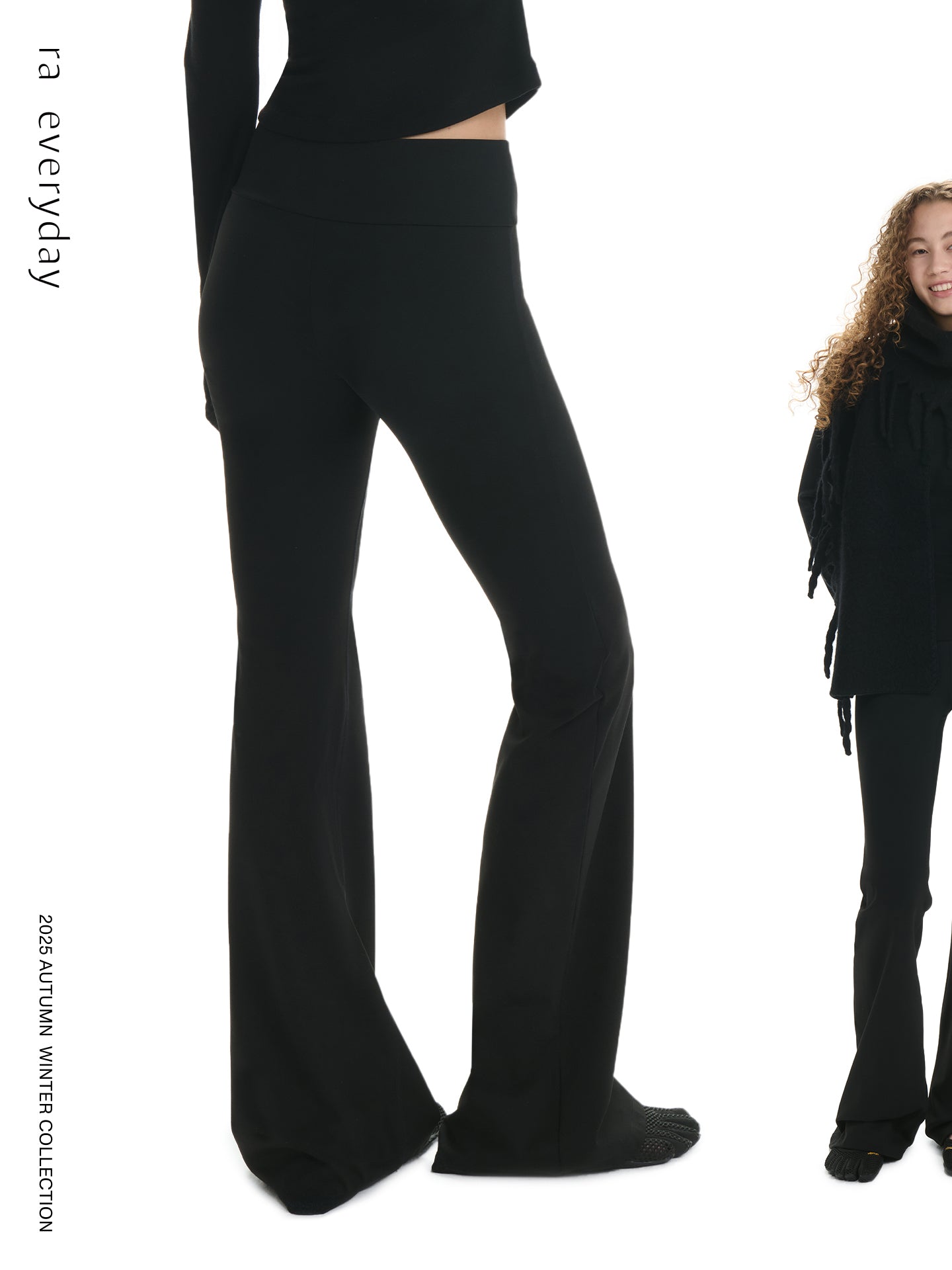 Fleece-Lined Flared Yoga Pants