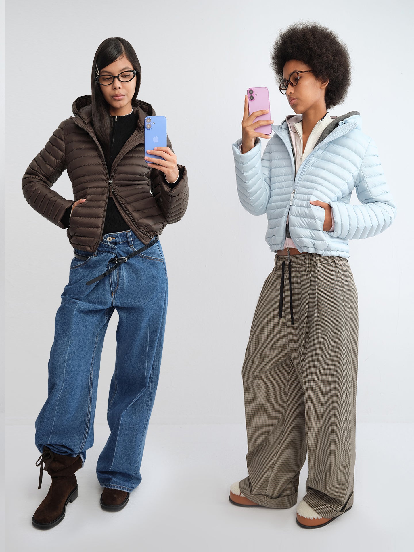 Detachable Hood Quilted Down Jacket