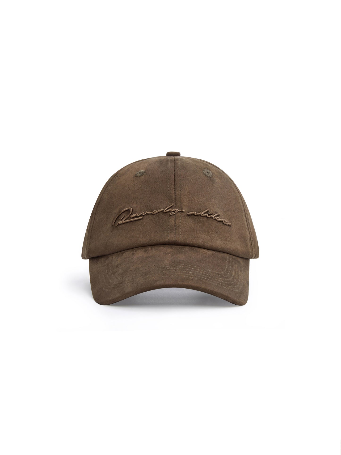 The Suede Logo Embroidered Cap