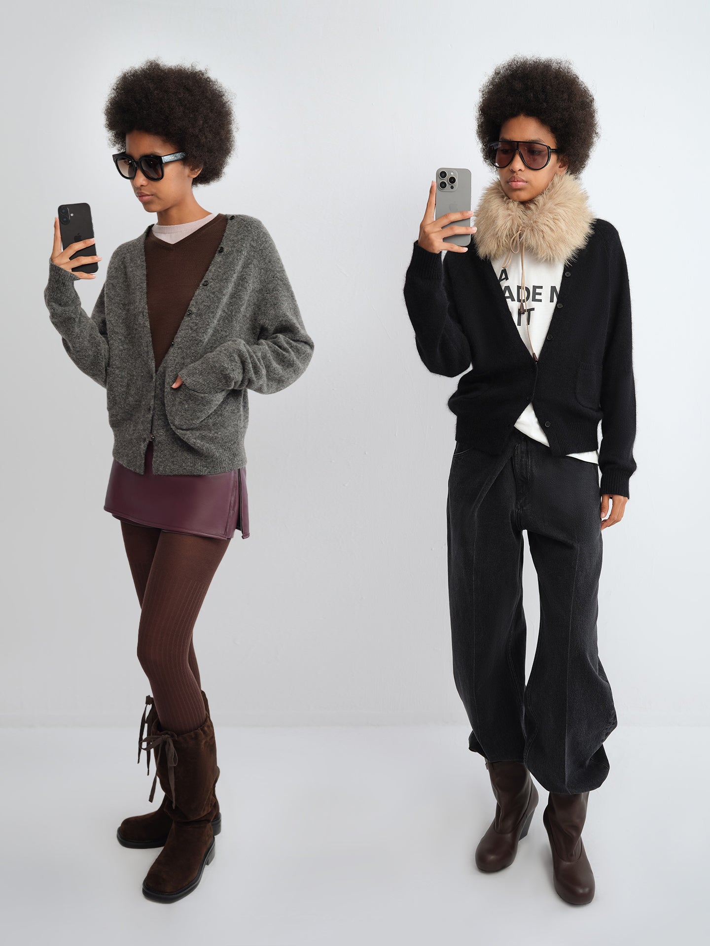 V-Neck Oversized Cardigan