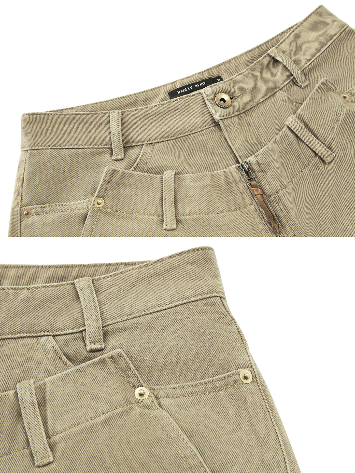 The Double Panels Curved-Cut Cargo Pants