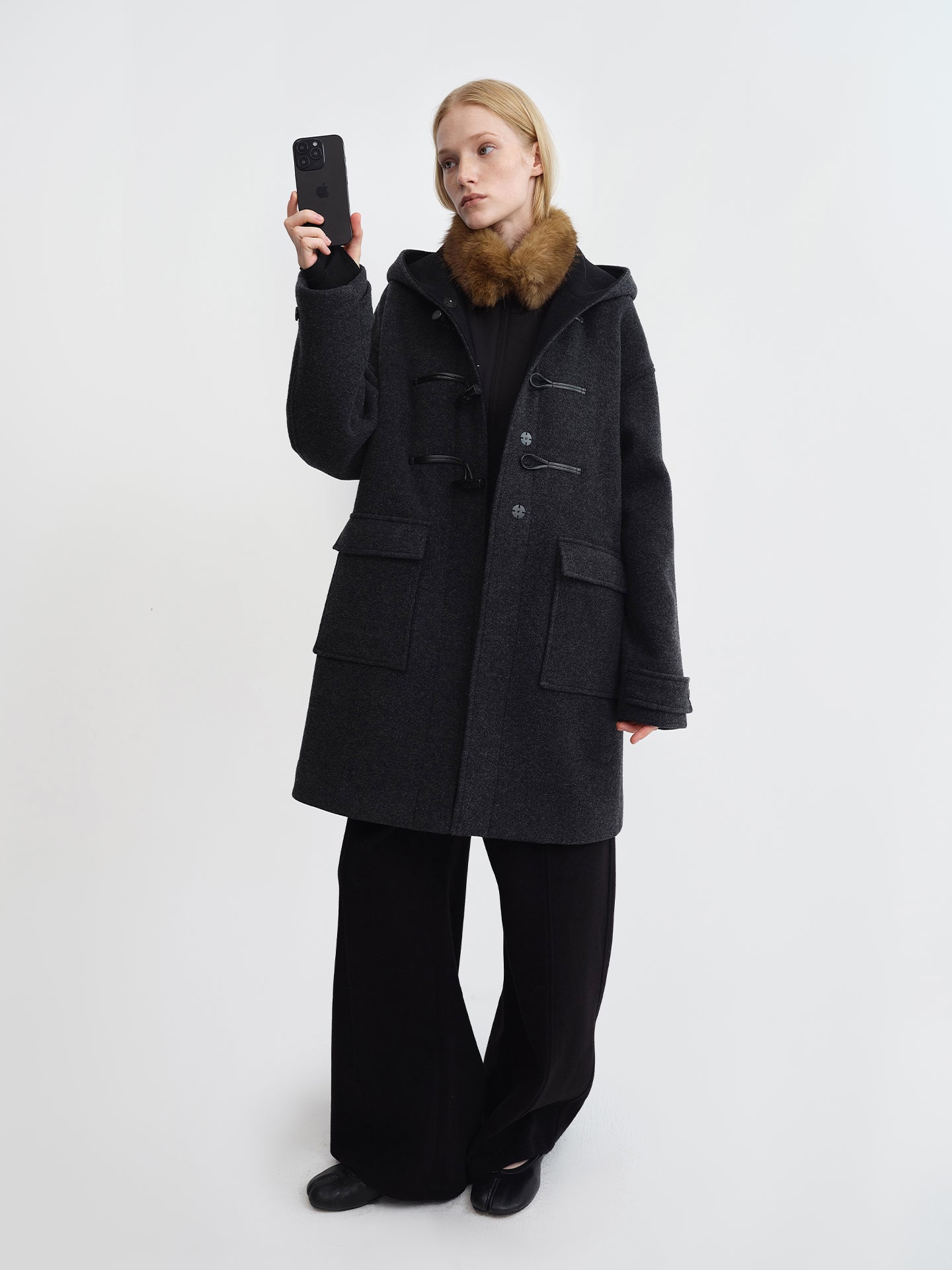 Hood Duffle Wool Coat