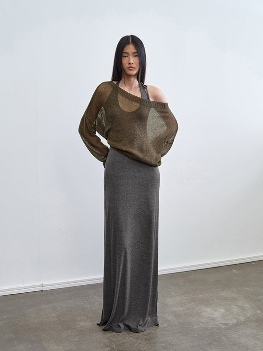 "Take A Walk" Halterneck Knit Dress
