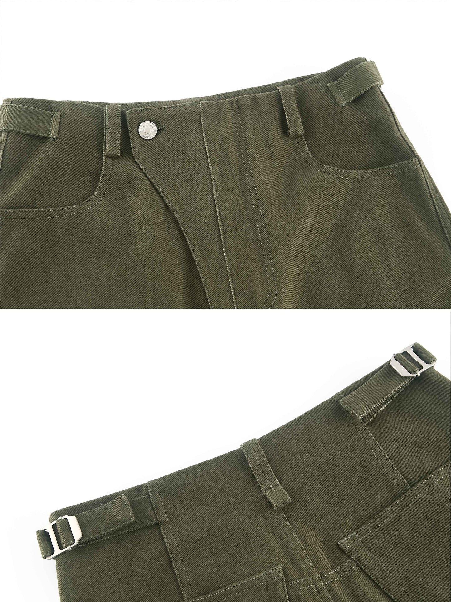 The “KINI” Flared Low Crotch Cargo Pants