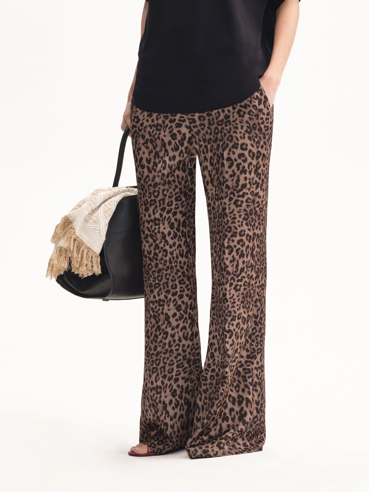 “Holiday Mood” Satin Lounge Trousers