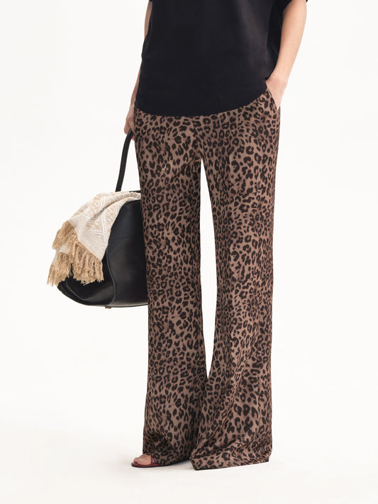 “Holiday Mood” Satin Lounge Trousers