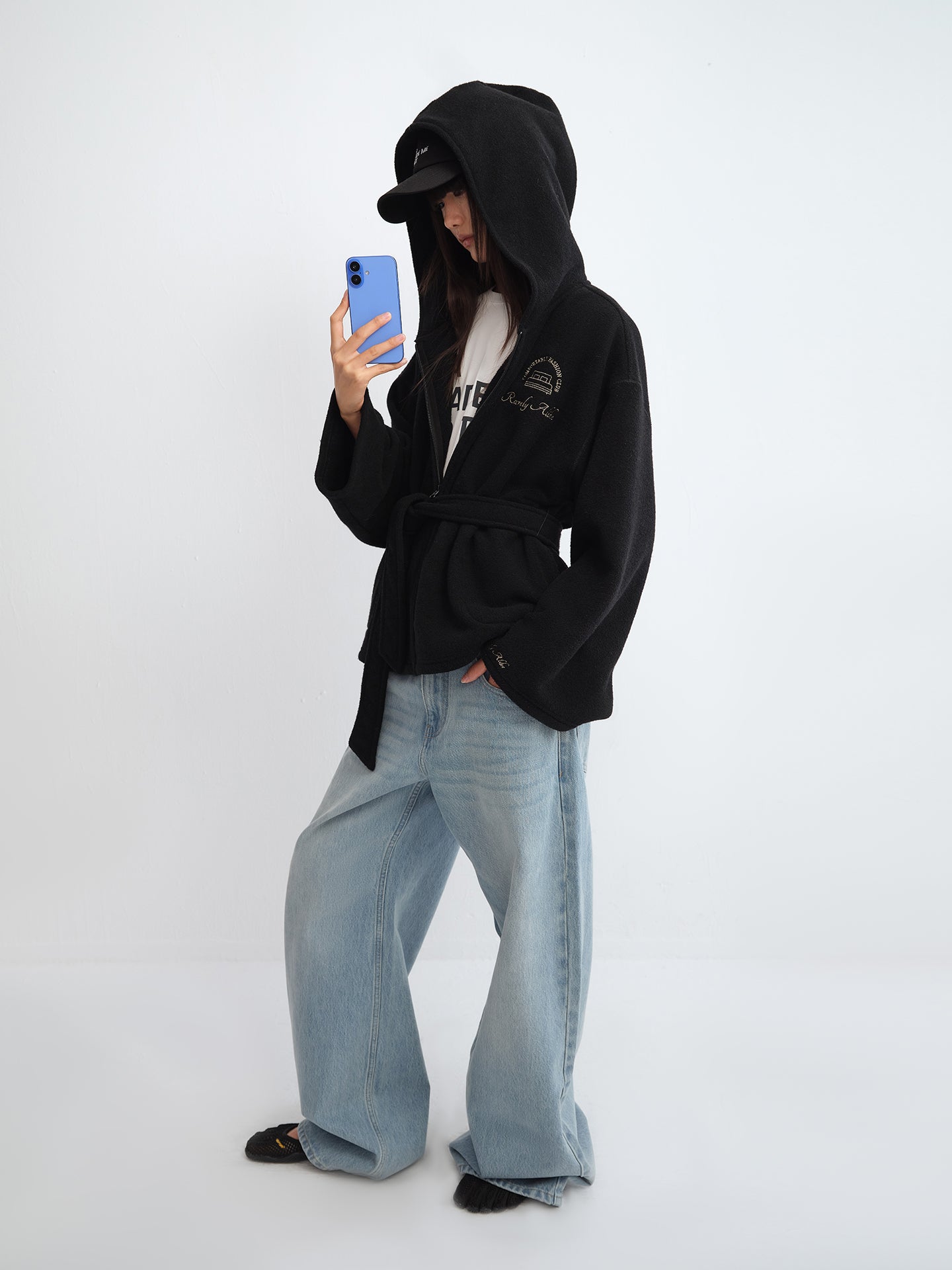 CFC Club Embroidered Robe Coat