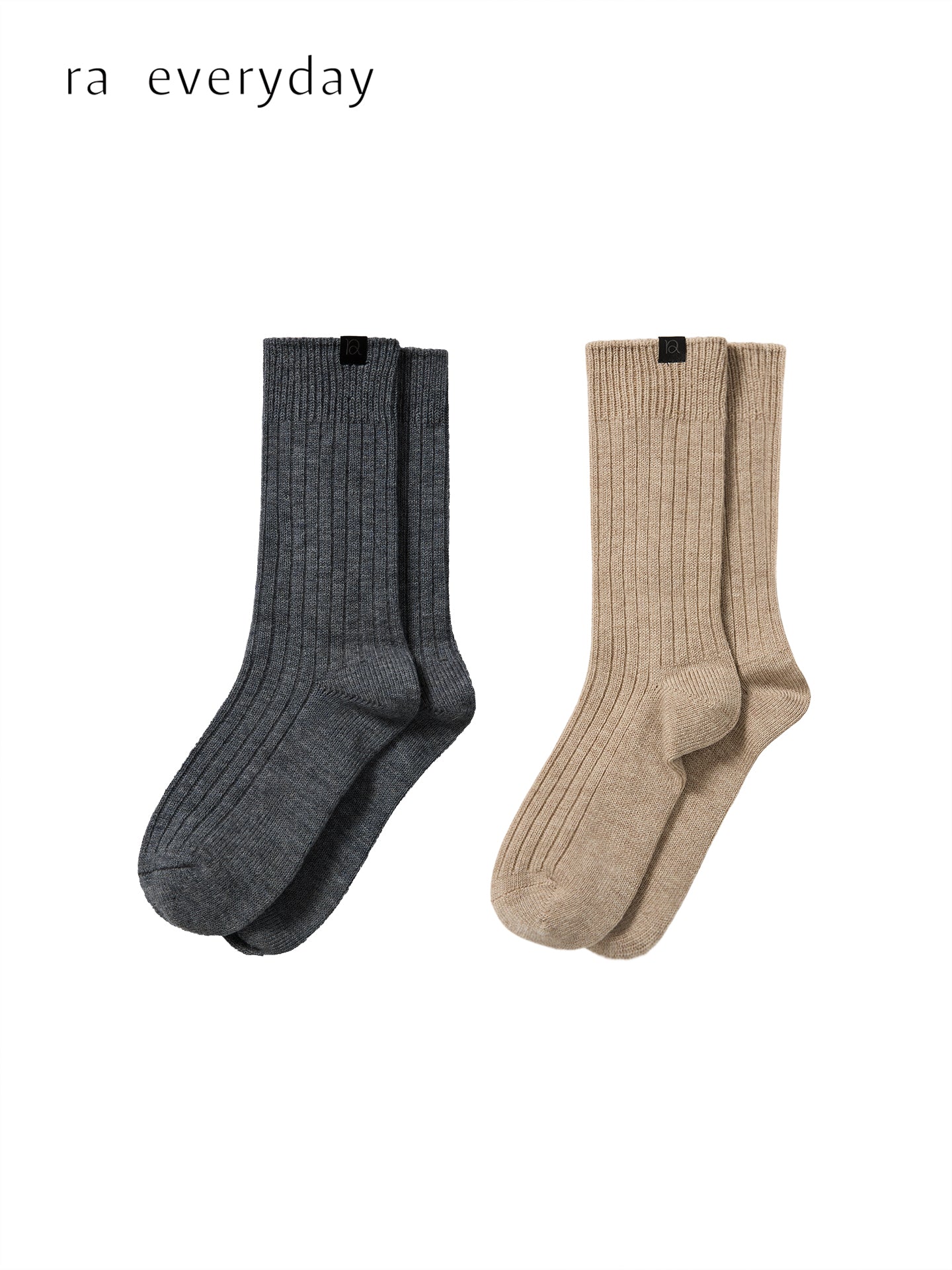 Ribbed Wool-Blend Crew Socks