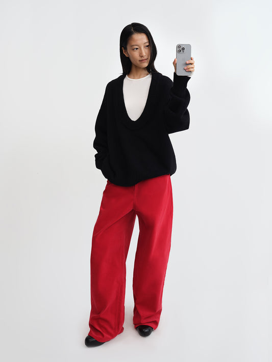 Plush Wide-Leg Pants